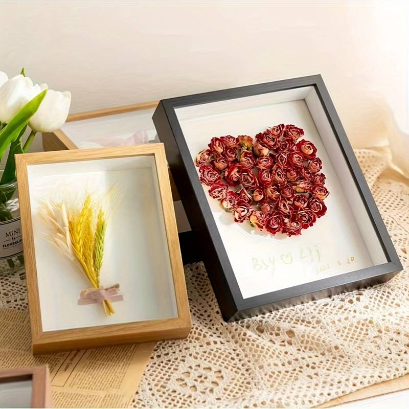 Dried Flower Hollow Frame Shadow Box Picture Frame Square - Temu